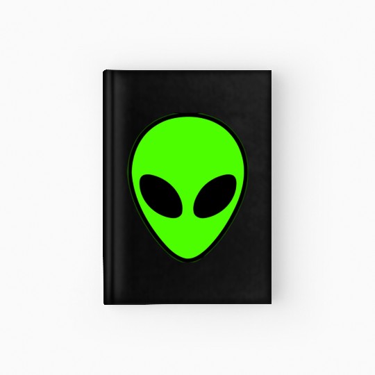 Alien Head Pocket Patch Area 51 Hardcover Journal