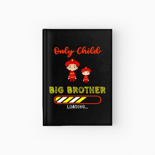 Big brother fire truck fireman Hardcover Journal