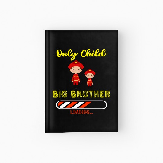 Big brother fire truck fireman Hardcover Journal