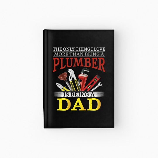 Plumbing Plumber Dad Vintage The Hardcover Journal