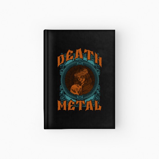 Goth Rock Satan Unicorn Festivals Death Metal Hardcover Journal