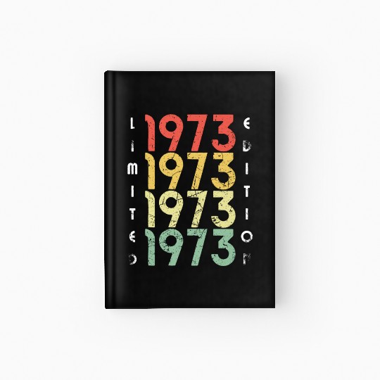50 Years Vintage 1973 Retro 50th Birthday Hardcover Journal