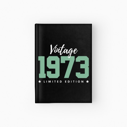 50 Years Vintage 1973 Retro 50th Birthday Hardcover Journal