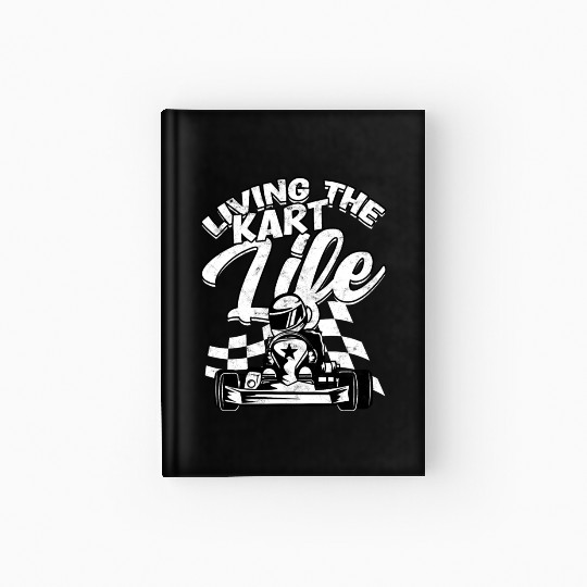 Go Kart Racer Pit Crew Car Racing Karting Hardcover Journal