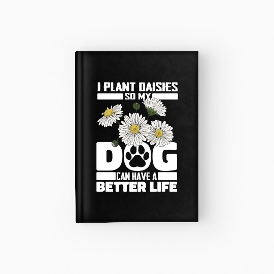 Daisy Gardening Dog Hardcover Journal