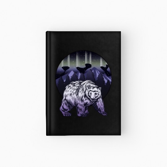Alaska Gift USA Natur Bär Denali Grizzly Wald Hardcover Journal