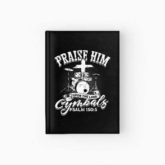 drumsticks Drum Music Christian Drummer church Hardcover Journal