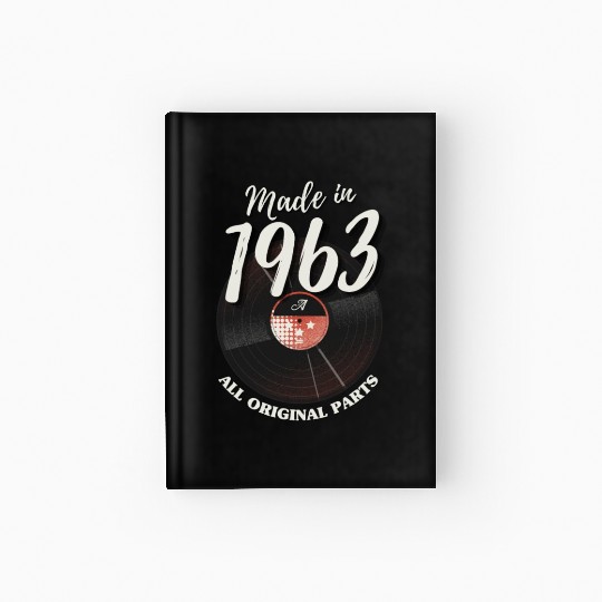 60 Years Vintage 1963 Retro 60th Birthday Hardcover Journal