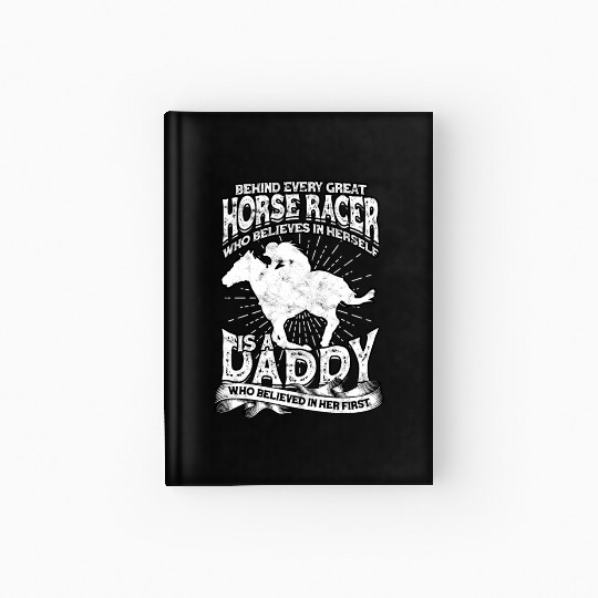 Horse Racing Equestrian Horseback Horse Racer Hardcover Journal