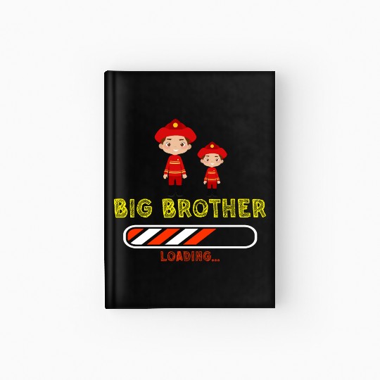 Big brother fire truck fireman 2023 Hardcover Journal