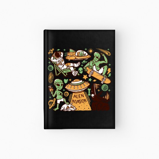 Alien drawings Hardcover Journal