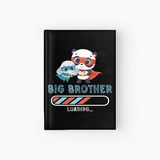 Big brother super hero panda elephant 2023 Hardcover Journal