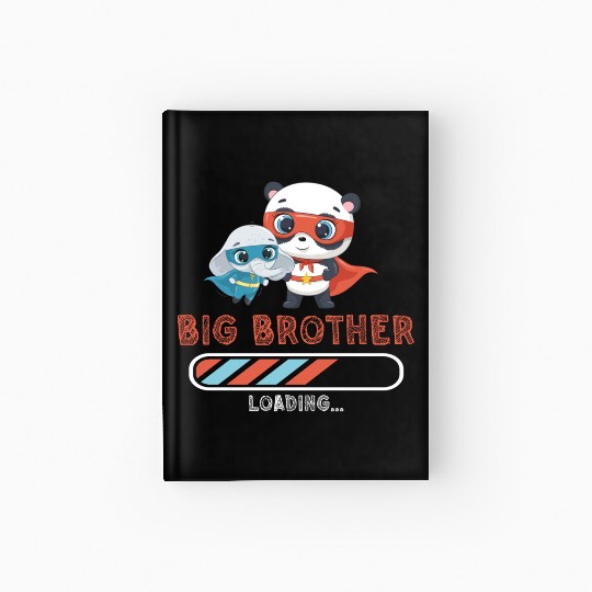 Big brother super hero panda elephant 2023 Hardcover Journal