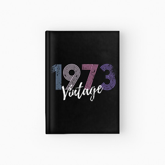 50 Years Vintage 1973 Retro 50th Birthday Hardcover Journal