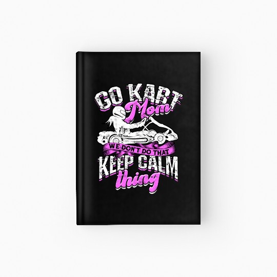 Go Kart Racer Pit Crew Car Racing Karting Hardcover Journal
