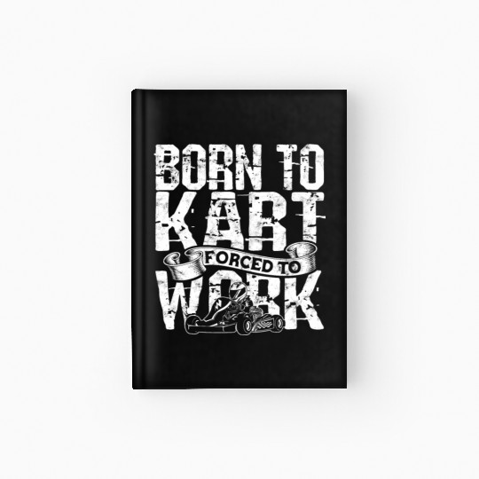 Go Kart Racer Pit Crew Car Racing Karting Hardcover Journal