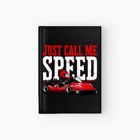 Go Kart Racer Pit Crew Car Racing Karting Hardcover Journal
