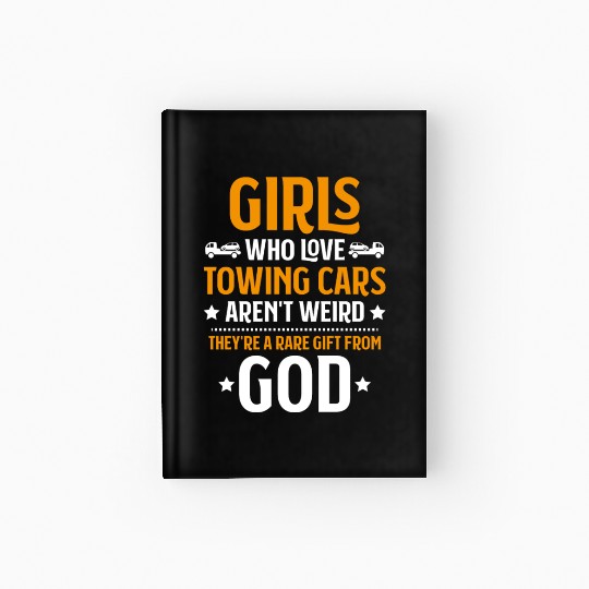Tow Truck Driver Tow Trucker Towing Service Hardcover Journal