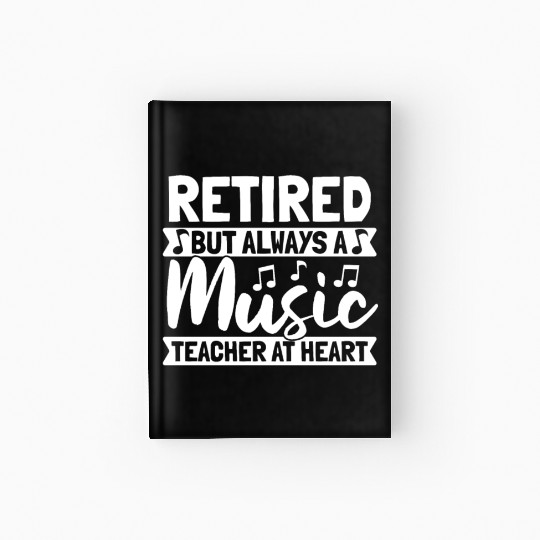 Music Teacher music nout Hardcover Journal
