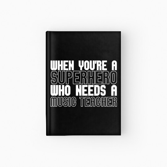 Music Teacher Hardcover Journal