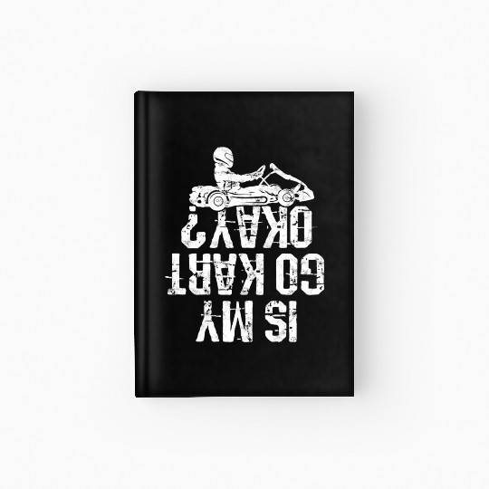 Go Kart Racer Pit Crew Car Racing Karting Hardcover Journal