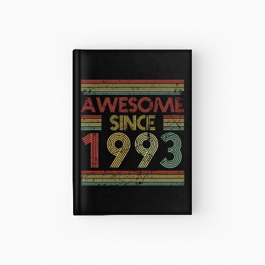 30 Years Vintage 1993 Retro 30th Birthday Hardcover Journal