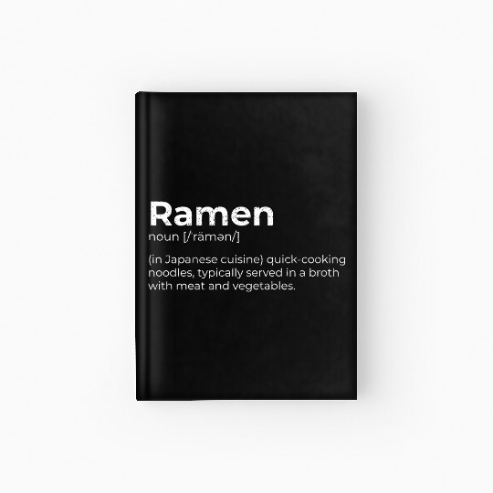 Ramen Japanese Cuisine Tonkotsu Premium Hardcover Journal