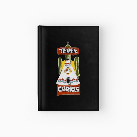 Tepee Curios Route 66 Neon Tucumcari New Mexico Hardcover Journal