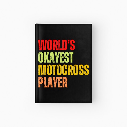 World's Okayest Pickleball Player Funny Sport Hardcover Journal