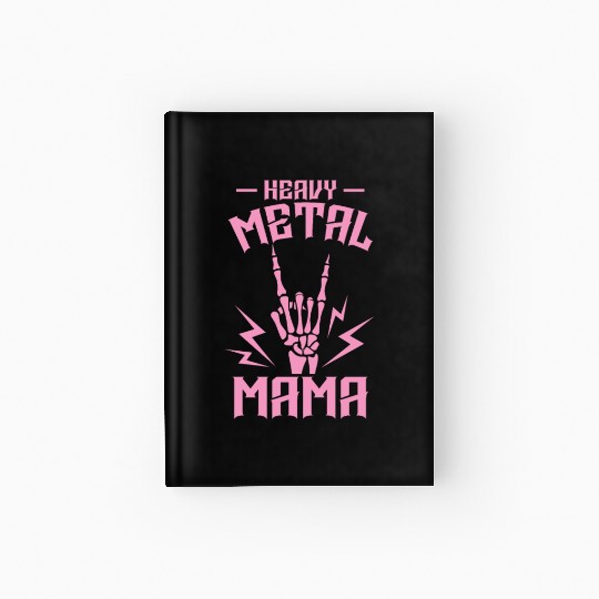 Heavy Metal Mom Music Band Genre Hardcover Journal
