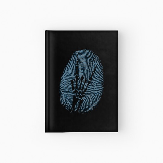 Heavy Metal Fingerprint Music Genre Hardcover Journal