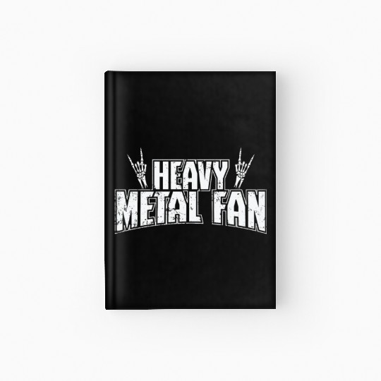 Heavy Metal Fan Music Band Genre Hardcover Journal