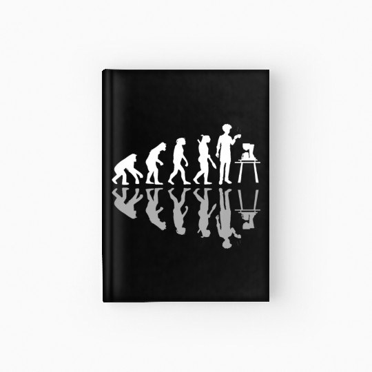 Human Evolution Home Brewing Coffeemaker Barista Hardcover Journal