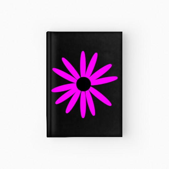 Dark Pink Daisy Hardcover Journal