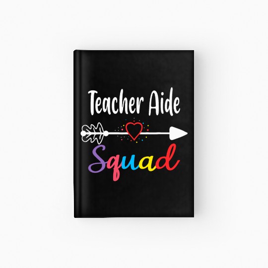 Teacher Aide Squad Funny Back To School Teacher su Hardcover Journal