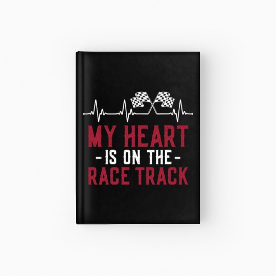 Drag Racing Race Car Girlfriend Hardcover Journal