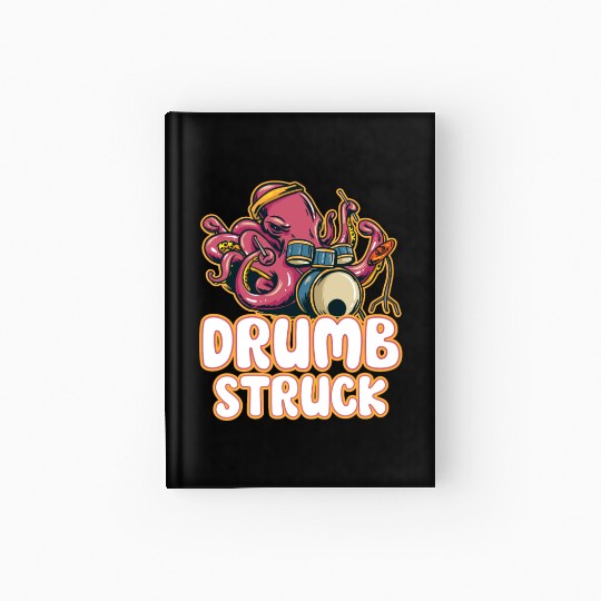 Drummer Drums Music Drum Set Drumming Hardcover Journal