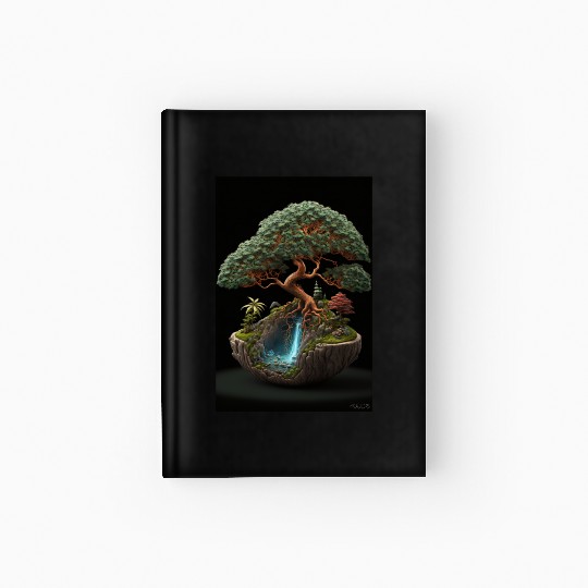 Cannabonsai - Bonsai Tree, Cannabis Plant, Hardcover Journal