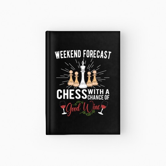 CHESS PLAYER CHESSBOARD CHESS GAME BOARD GAME GIFT Hardcover Journal