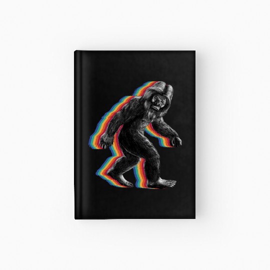 Retro Bigfoot vintage Fun and Nostalgic Sasquatch Hardcover Journal