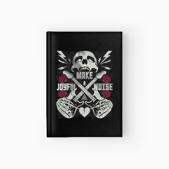 Make a joyful noise with a guitar Hardcover Journal