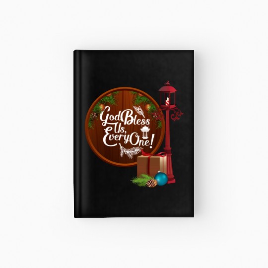 A Christmas Carol Charles Dickens God Bless Us Eve Hardcover Journal