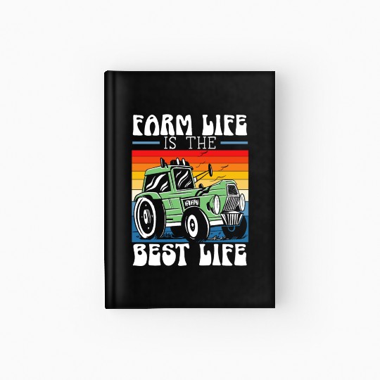 Farm Tractor Farming Life Agriculture Farmer Hardcover Journal