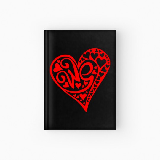 Galentines Day Red Heart We Valentines Day2 Hardcover Journal