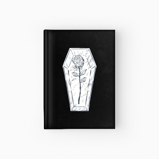 Coffin rose art Coffin rose art inspiration store Hardcover Journal