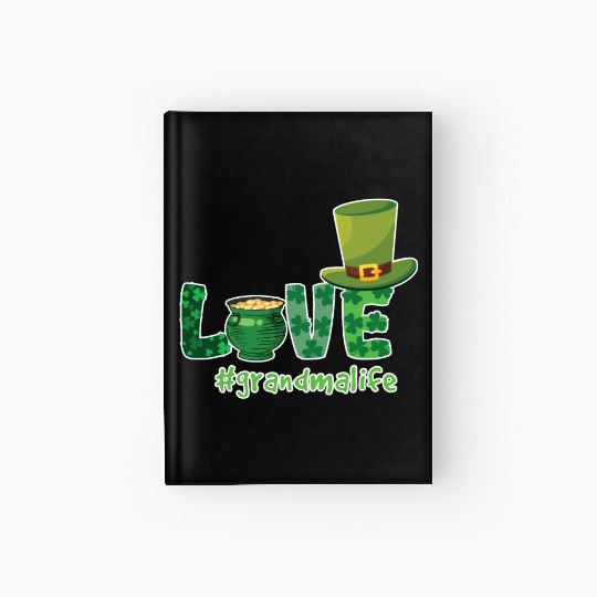 Shamrock Love Grandma Saint Patrick Day Hardcover Journal