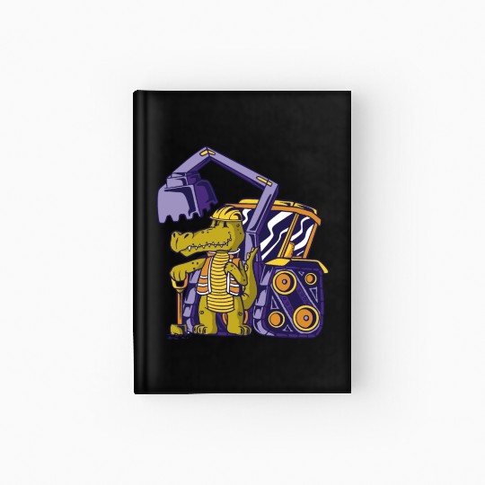 Construction worker alligator Construction worker Hardcover Journal
