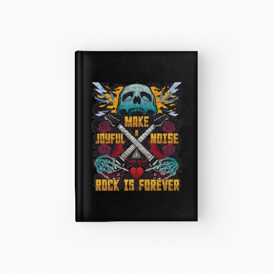 Make a joyful noise with a guitar Hardcover Journal