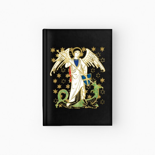 St. Michael the Archangel Icon Dragon Catholic Ang Hardcover Journal