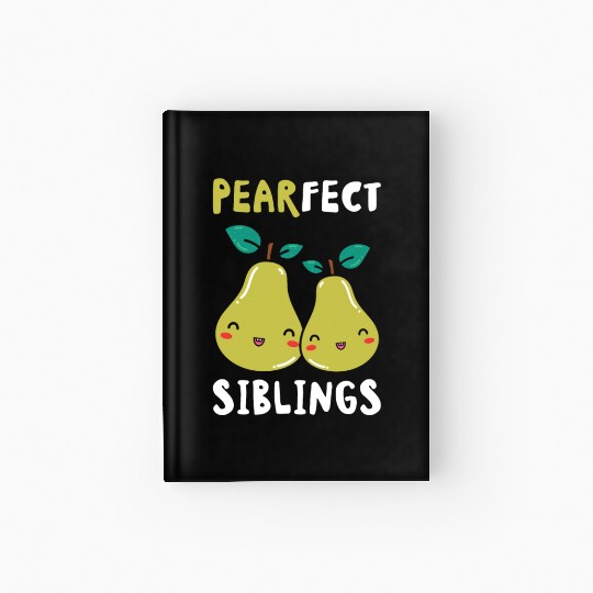 Siblings Pear Fruit Big Brother Sister Goals Hardcover Journal